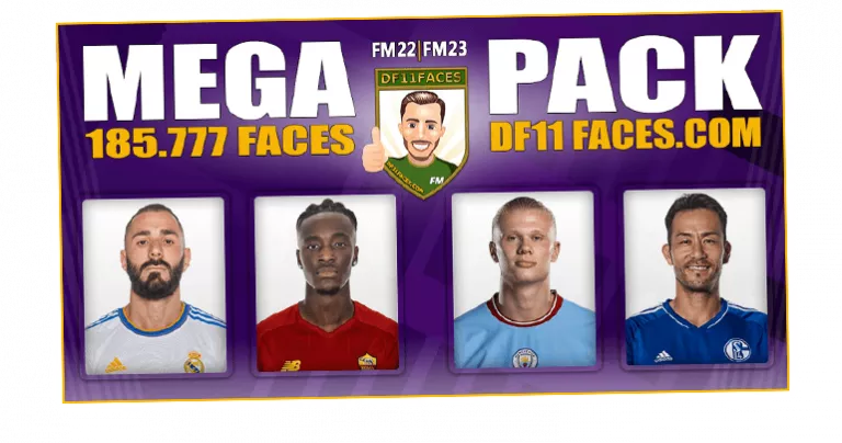 DF11 Football Manager 2022 & 2023 Faces Megapack