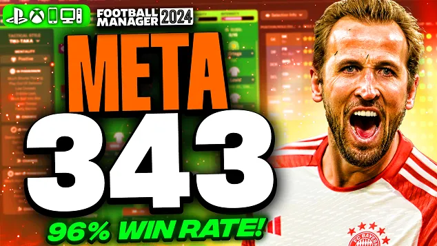 *Новая тактика META 343 FM24! | 4+ гола за игру