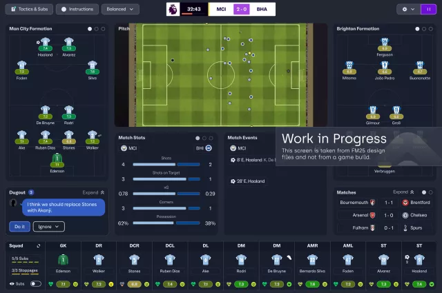 Скриншоты Football Manager 2025