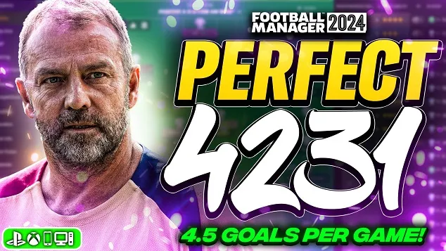 Тактика Flick's PERFECT 4231 FM24! (4,5 гола)