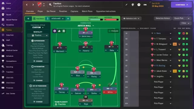 Стена Артеты 4-2-3-1 // Почти непобедимый